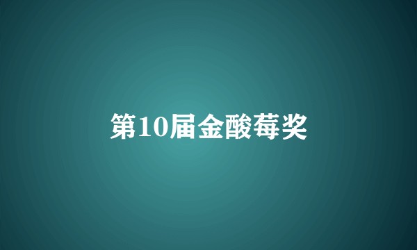 第10届金酸莓奖