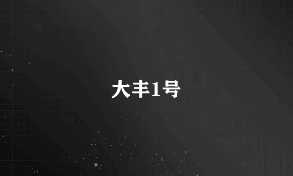 大丰1号