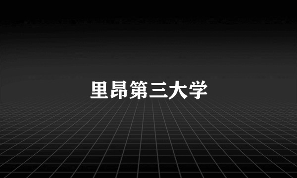 里昂第三大学