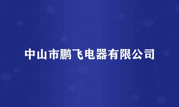 中山市鹏飞电器有限公司