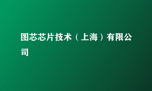 图芯芯片技术(上海)有限公司