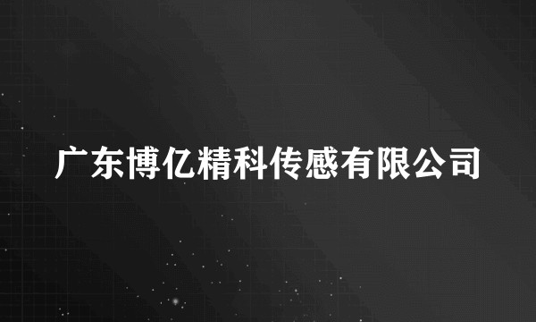 广东博亿精科传感有限公司