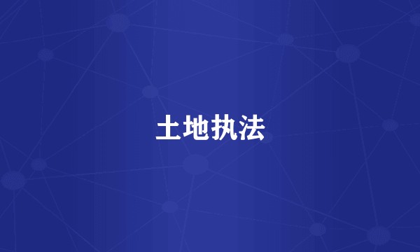土地执法