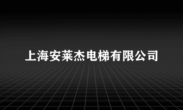 上海安莱杰电梯有限公司