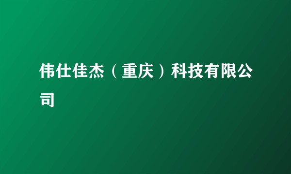 伟仕佳杰(重庆)科技有限公司