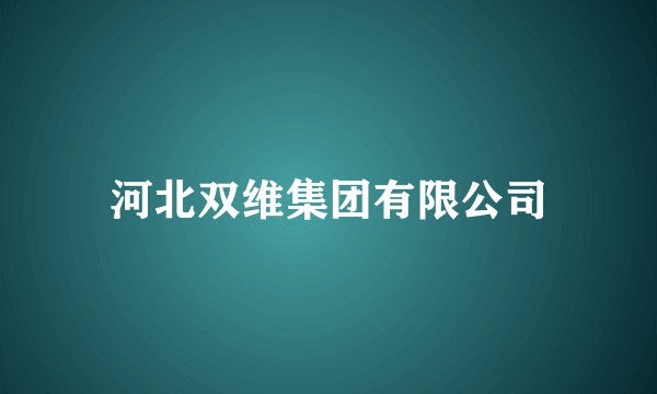河北双维集团有限公司