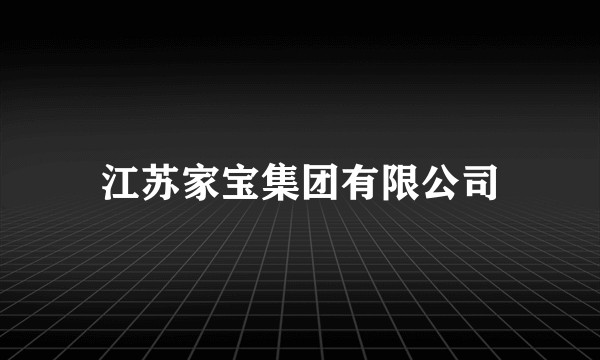 江苏家宝集团有限公司