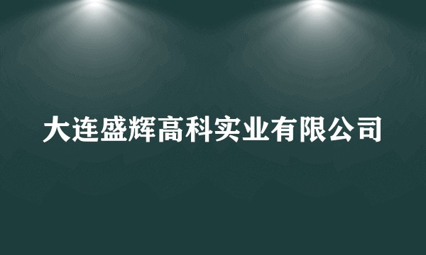 大连盛辉高科实业有限公司