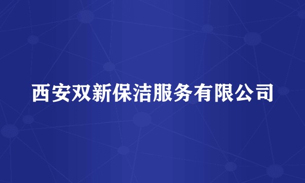 西安双新保洁服务有限公司