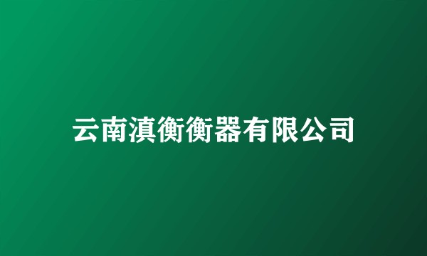 云南滇衡衡器有限公司