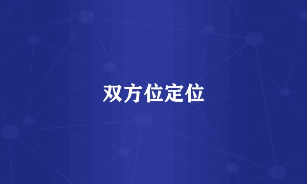 双方位定位