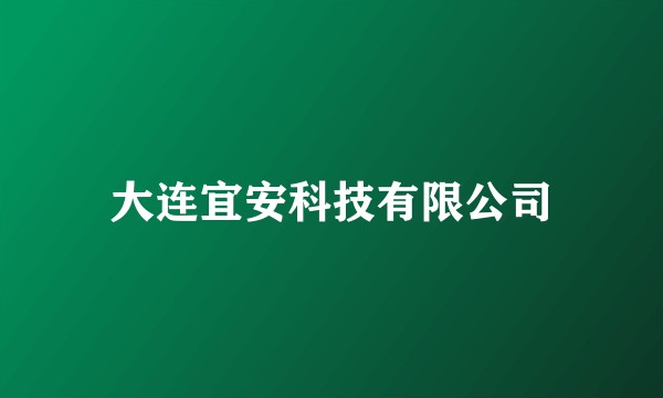 大连宜安科技有限公司
