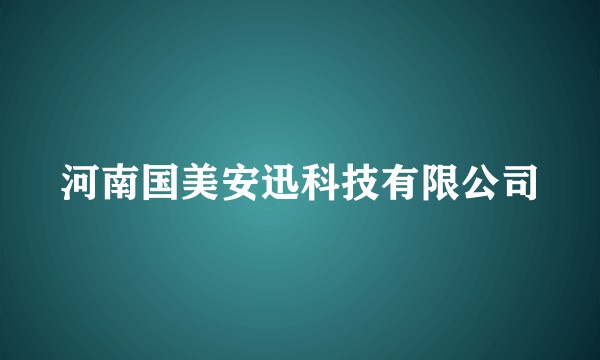 河南国美安迅科技有限公司