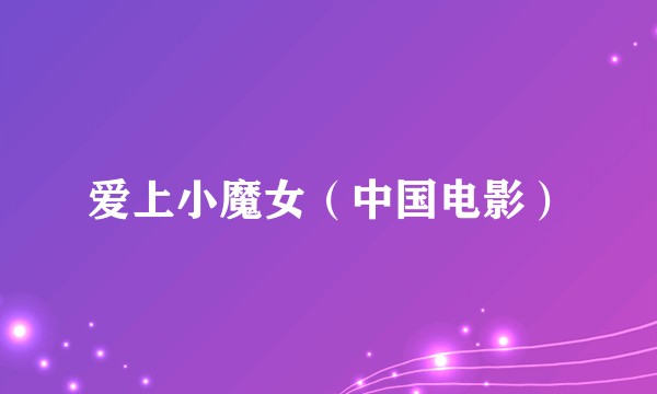 爱上小魔女(中国电影)