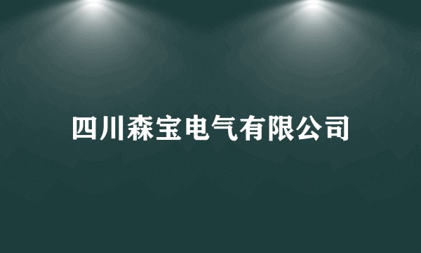 四川森宝电气有限公司