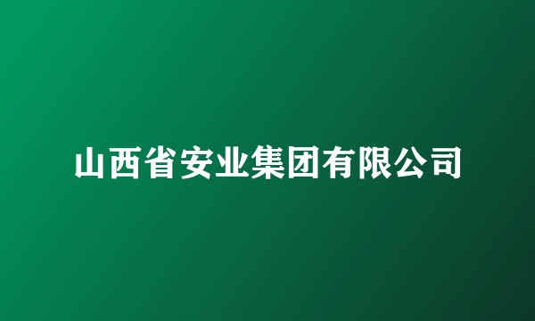 山西省安业集团有限公司