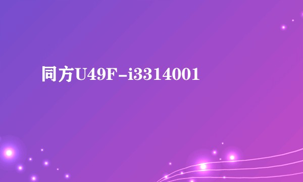 同方U49F-i3314001