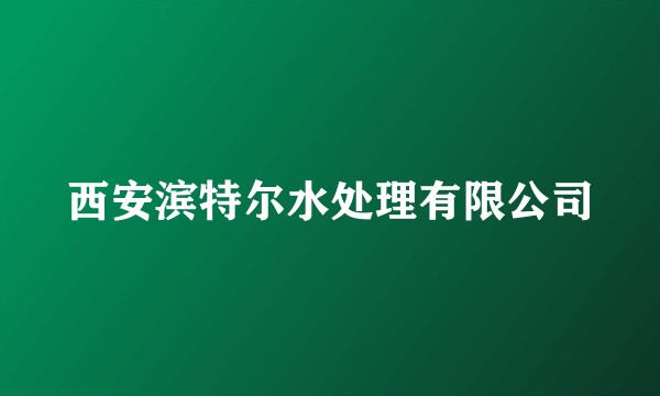 西安滨特尔水处理有限公司