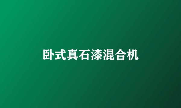卧式真石漆混合机