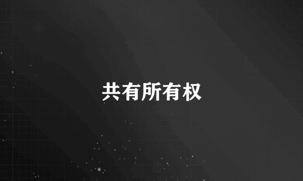 共有所有权