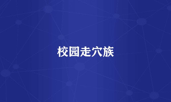 校园走穴族