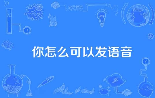 你怎么可以发语音