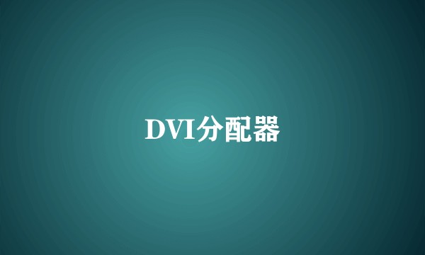 DVI分配器