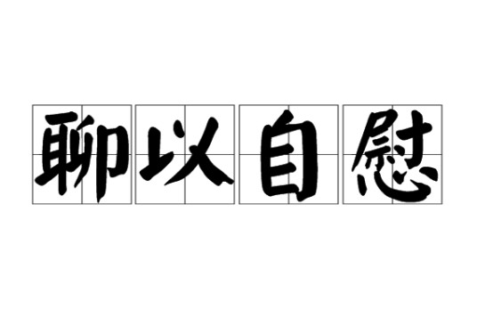 聊以自慰