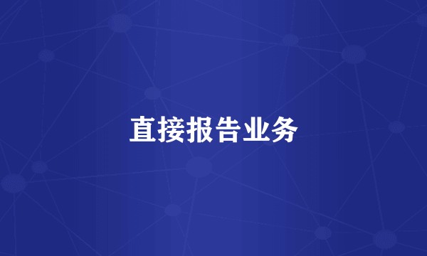 直接报告业务