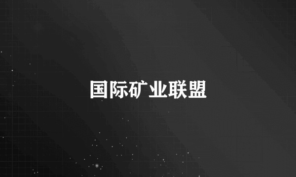 国际矿业联盟