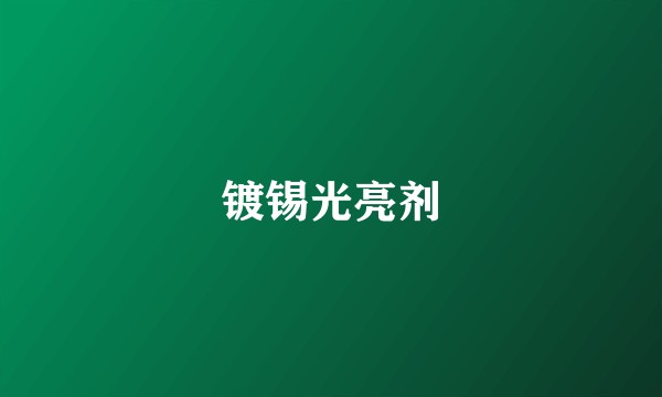 镀锡光亮剂