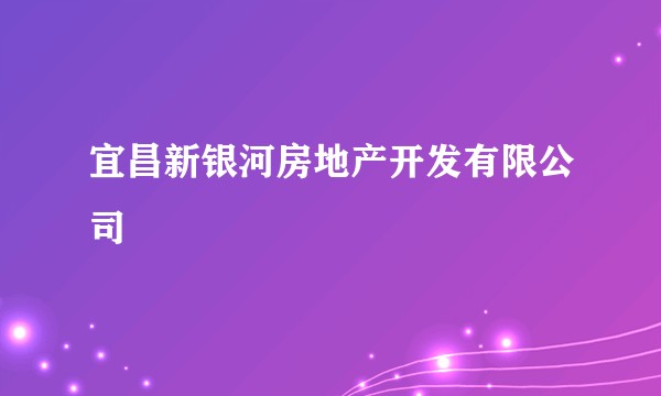 宜昌新银河房地产开发有限公司