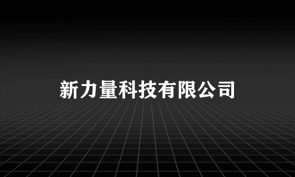 新力量科技有限公司