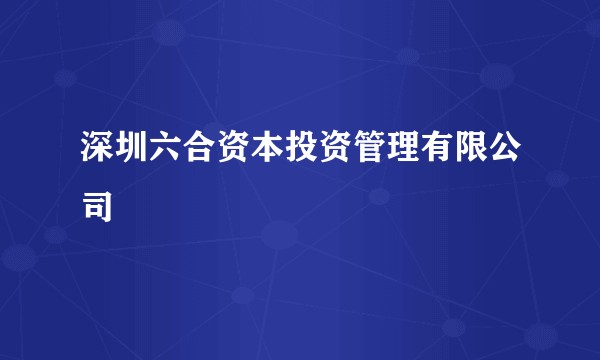 深圳六合资本投资管理有限公司