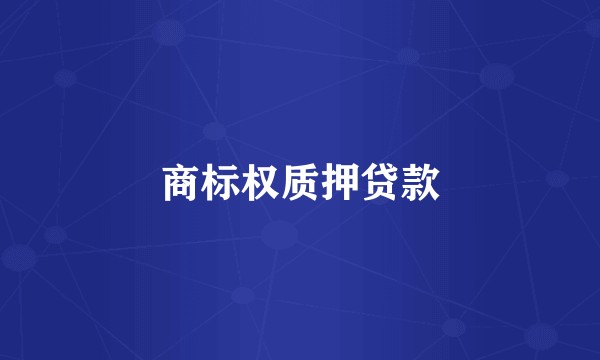 商标权质押贷款