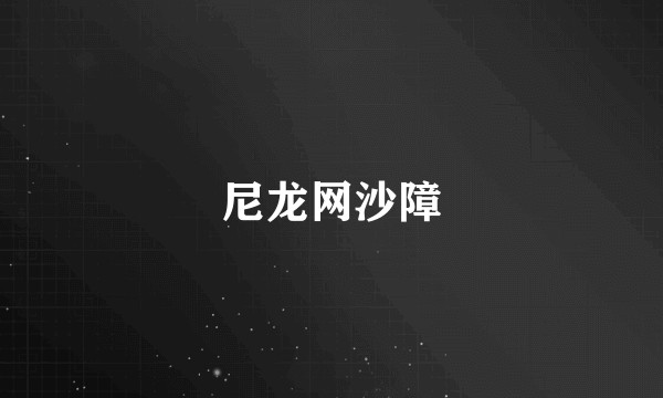 尼龙网沙障