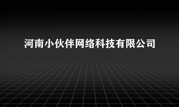 河南小伙伴网络科技有限公司