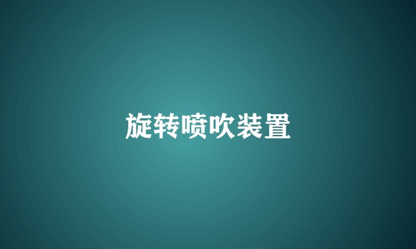 旋转喷吹装置