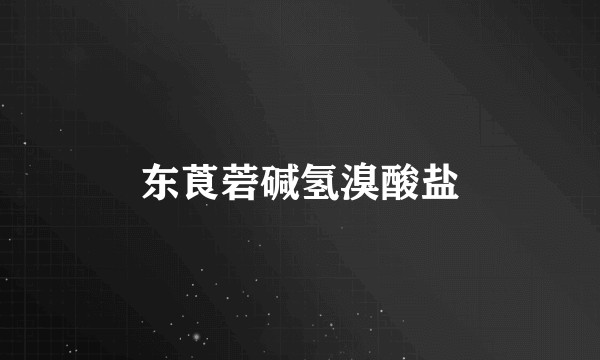 东莨菪碱氢溴酸盐