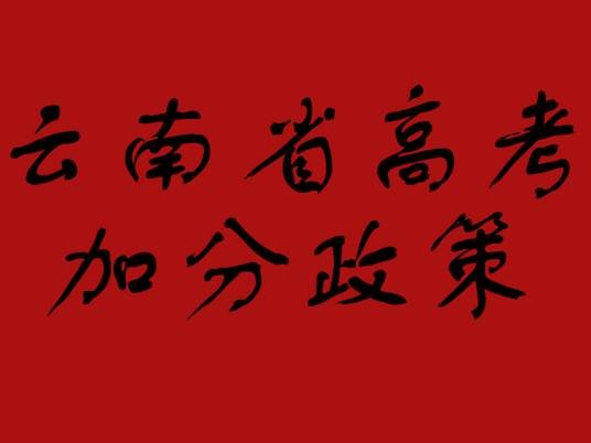 云南省高考加分政策