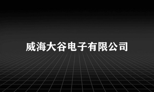 威海大谷电子有限公司