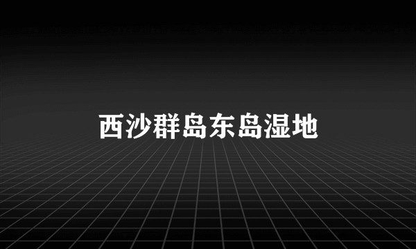 西沙群岛东岛湿地