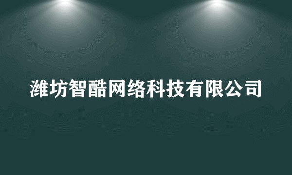 潍坊智酷网络科技有限公司