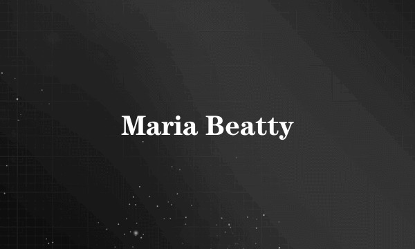 Maria Beatty