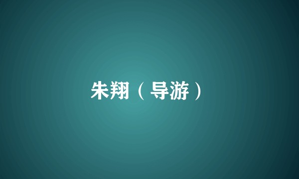 朱翔（导游）