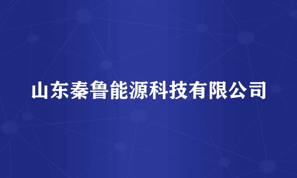 山东秦鲁能源科技有限公司