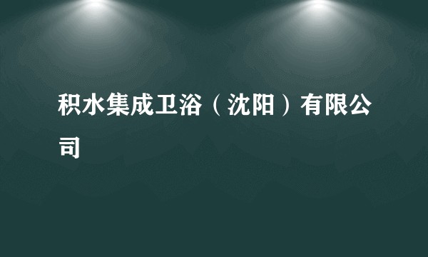 积水集成卫浴(沈阳)有限公司