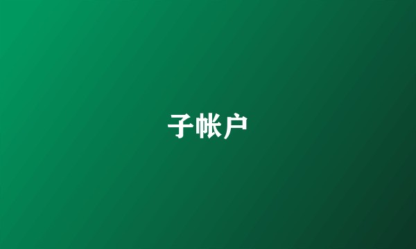 子帐户