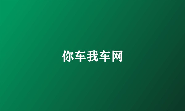 你车我车网