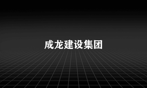 成龙建设集团